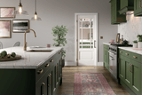 LPD Downham White Primed Clear Bevelled Glass Internal Door - Trusted Building Supplies