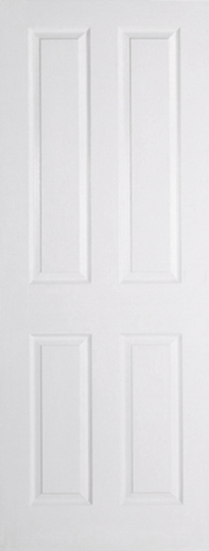 LPD Textured Moulded 4P White Primed Internal Door - Trusted Building Supplies