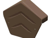 Manthorpe GDV SmartVerge PVCu Angled Ridge End Cap - Pack of 2 - Trusted Building Supplies