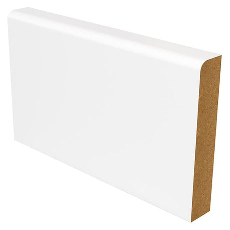 MDF 18mm x 68mm White Primed Pencil Round Architrave - 4400mm - Trusted Building Supplies