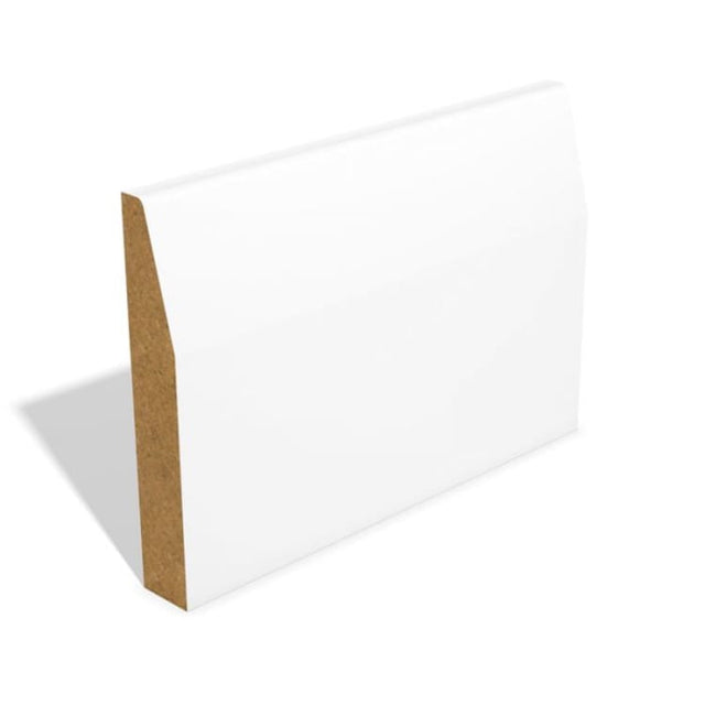 MDF White Primed Chamfered Skirting Board - 4200mm - Trusted Building Supplies