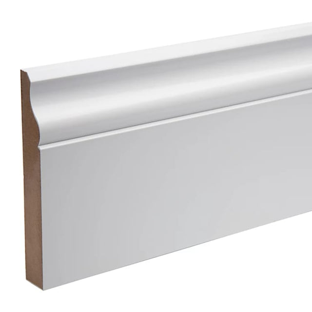 MDF White Primed Ogee Skirting Board - 4200mm - Trusted Building Supplies