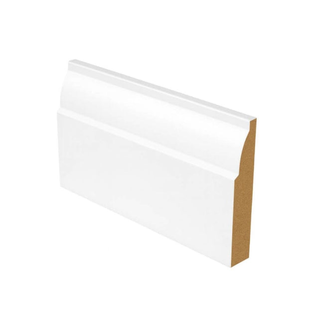 MDF White Primed Ovolo Skirting Board - 4200mm - Trusted Building Supplies