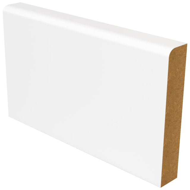 MDF White Primed Pencil Round Skirting Board - 4200mm - Trusted Building Supplies