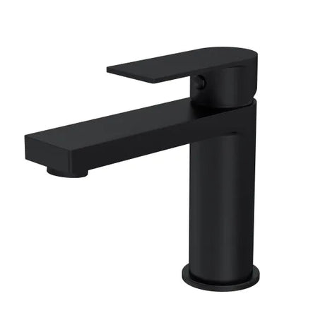 Nordic Matt Black Mono Basin Mixer Tap with Push Button Waste - Trusted Building Supplies