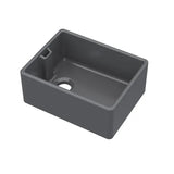Nuie Black Belfast Fireclay Kitchen Sink 1 Bowl - 595mm x 455mm - Trusted Building Supplies