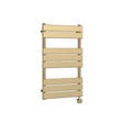 Nuie Brushed Brass Vertical Electric Heated Towel Rail - 840mm x 500mm - Trusted Building Supplies