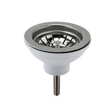 Nuie Brushed Nickel 90mm Basket Strainer Fireclay Kitchen Sink Waste - Trusted Building Supplies