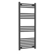 Nuie Choice Anthracite Vertical Heated Towel Rail - 1200mm x 500mm - Trusted Building Supplies