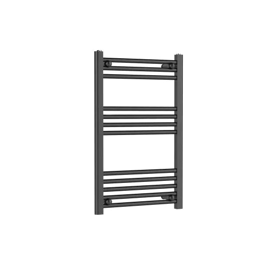 Nuie Choice Anthracite Vertical Heated Towel Rail - 800mm x 500mm - Trusted Building Supplies