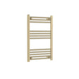 Nuie Choice Brushed Brass Vertical Heated Towel Rail - 800mm x 500mm - Trusted Building Supplies