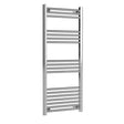 Nuie Choice Chrome Vertical Heated Towel Rail - 1200mm x 500mm - Trusted Building Supplies