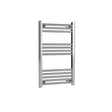 Nuie Choice Chrome Vertical Heated Towel Rail - 800mm x 500mm - Trusted Building Supplies