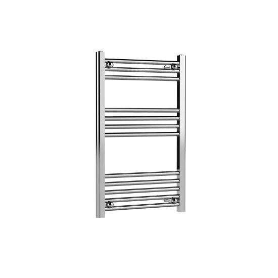 Nuie Choice Chrome Vertical Heated Towel Rail - 800mm x 500mm - Trusted Building Supplies