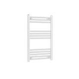 Nuie Choice Matt White Vertical Heated Towel Rail - 800mm x 500mm - Trusted Building Supplies