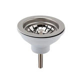 Nuie Chrome 90mm Basket Strainer Fireclay Kitchen Sink Waste - Trusted Building Supplies