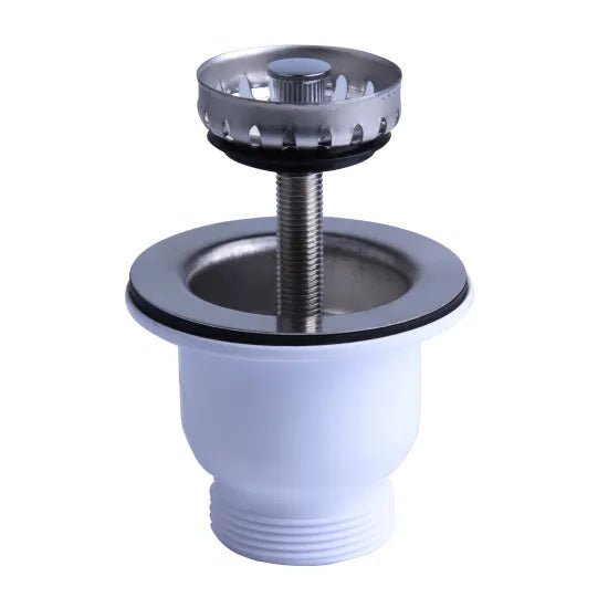Nuie Chrome Mini Basket Strainer Basin Waste - Trusted Building Supplies