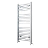 Nuie Chrome Square Vertical Heated Towel Rail - 1200mm x 500mm - Trusted Building Supplies