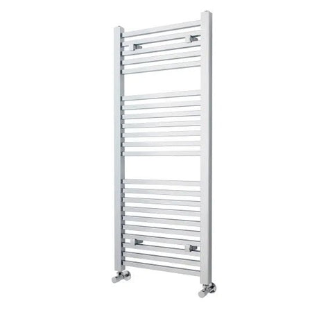 Nuie Chrome Square Vertical Heated Towel Rail - 1200mm x 500mm - Trusted Building Supplies