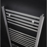 Nuie Chrome Square Vertical Heated Towel Rail - 800mm x 500mm - Trusted Building Supplies