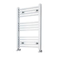 Nuie Chrome Square Vertical Heated Towel Rail - 800mm x 500mm - Trusted Building Supplies