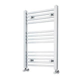 Nuie Chrome Square Vertical Heated Towel Rail - 800mm x 500mm - Trusted Building Supplies