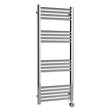 Nuie Chrome Vertical Electric Heated Towel Rail - 1200mm x 500mm - Trusted Building Supplies