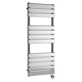 Nuie Chrome Vertical Electric Heated Towel Rail - 1213mm x 500mm - Trusted Building Supplies
