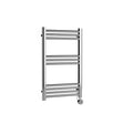 Nuie Chrome Vertical Electric Heated Towel Rail - 800mm x 500mm - Trusted Building Supplies