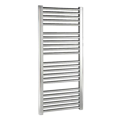 Nuie Chrome Vertical Heated Towel Rail - 1100mm x 500mm - Trusted Building Supplies