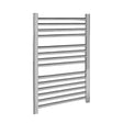 Nuie Chrome Vertical Heated Towel Rail - 700mm x 500mm - Trusted Building Supplies