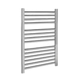 Nuie Chrome Vertical Heated Towel Rail - 700mm x 500mm - Trusted Building Supplies