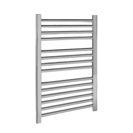 Nuie Chrome Vertical Heated Towel Rail - 700mm x 500mm - Trusted Building Supplies