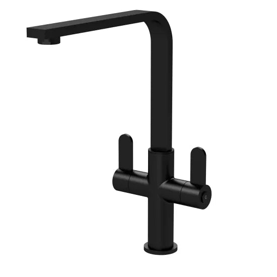 Nuie Churni Mono Kitchen Sink Mixer Tap Dual Lever Handle - Trusted Building Supplies