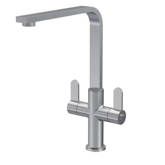 Nuie Churni Mono Kitchen Sink Mixer Tap Dual Lever Handle - Trusted Building Supplies