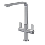 Nuie Churni Mono Kitchen Sink Mixer Tap Dual Lever Handle - Trusted Building Supplies