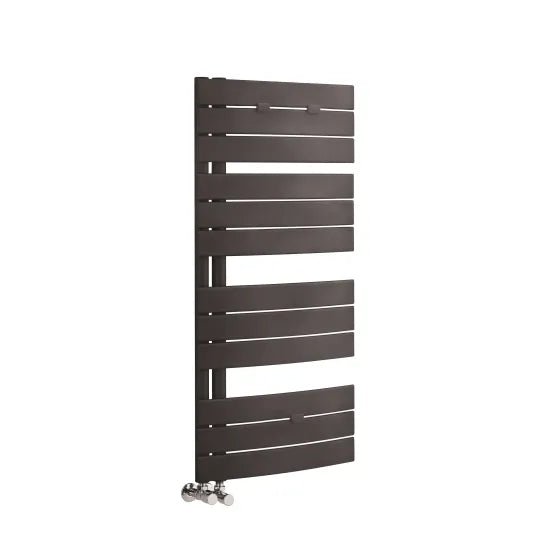 Nuie Elgin Anthracite Horizontal Heated Towel Rail - 1080mm x 550mm - Trusted Building Supplies