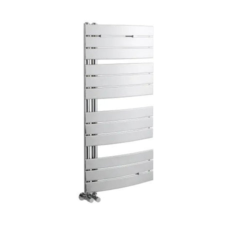Nuie Elgin Chrome Horizontal Heated Towel Rail - 1080mm x 550mm - Trusted Building Supplies