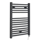 Nuie Eton Anthracite Vertical Single Panel Radiator - 690mm x 500mm - Trusted Building Supplies