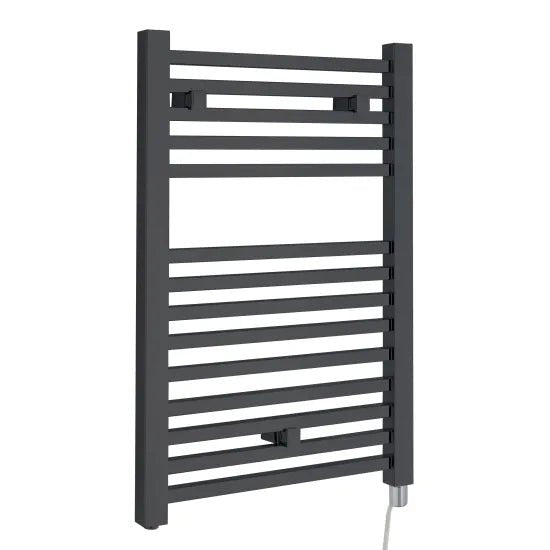 Nuie Eton Anthracite Vertical Single Panel Radiator - 690mm x 500mm - Trusted Building Supplies
