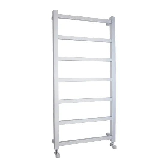 Nuie Eton Chrome Horizontal Heated Towel Rail - 1200mm x 600mm - Trusted Building Supplies