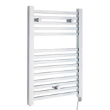 Nuie Eton Chrome Vertical Single Panel Radiator - 690mm x 500mm - Trusted Building Supplies
