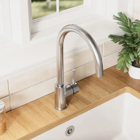 Nuie Lachen Mono Kitchen Sink Mixer Tap Single Lever Handle - Trusted Building Supplies