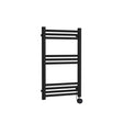 Nuie Matt Black Vertical Electric Heated Towel Rail - 800mm x 500mm - Trusted Building Supplies