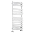 Nuie Piazza Chrome Horizontal Heated Towel Rail - 1200mm x 500mm - Trusted Building Supplies