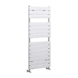 Nuie Piazza Chrome Horizontal Heated Towel Rail - 1213mm x 500mm - Trusted Building Supplies