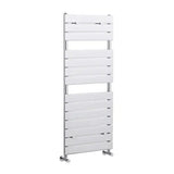 Nuie Piazza Chrome Horizontal Heated Towel Rail - 1213mm x 500mm - Trusted Building Supplies