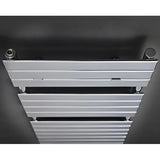 Nuie Piazza Chrome Horizontal Heated Towel Rail - 1213mm x 500mm - Trusted Building Supplies