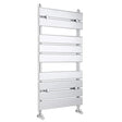 Nuie Piazza Chrome Horizontal Heated Towel Rail - 950mm x 500mm - Trusted Building Supplies
