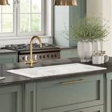 Nuie White Inset Fireclay Kitchen Drainer Sink 1.5 Bowl - 1010mm x 525mm - Trusted Building Supplies